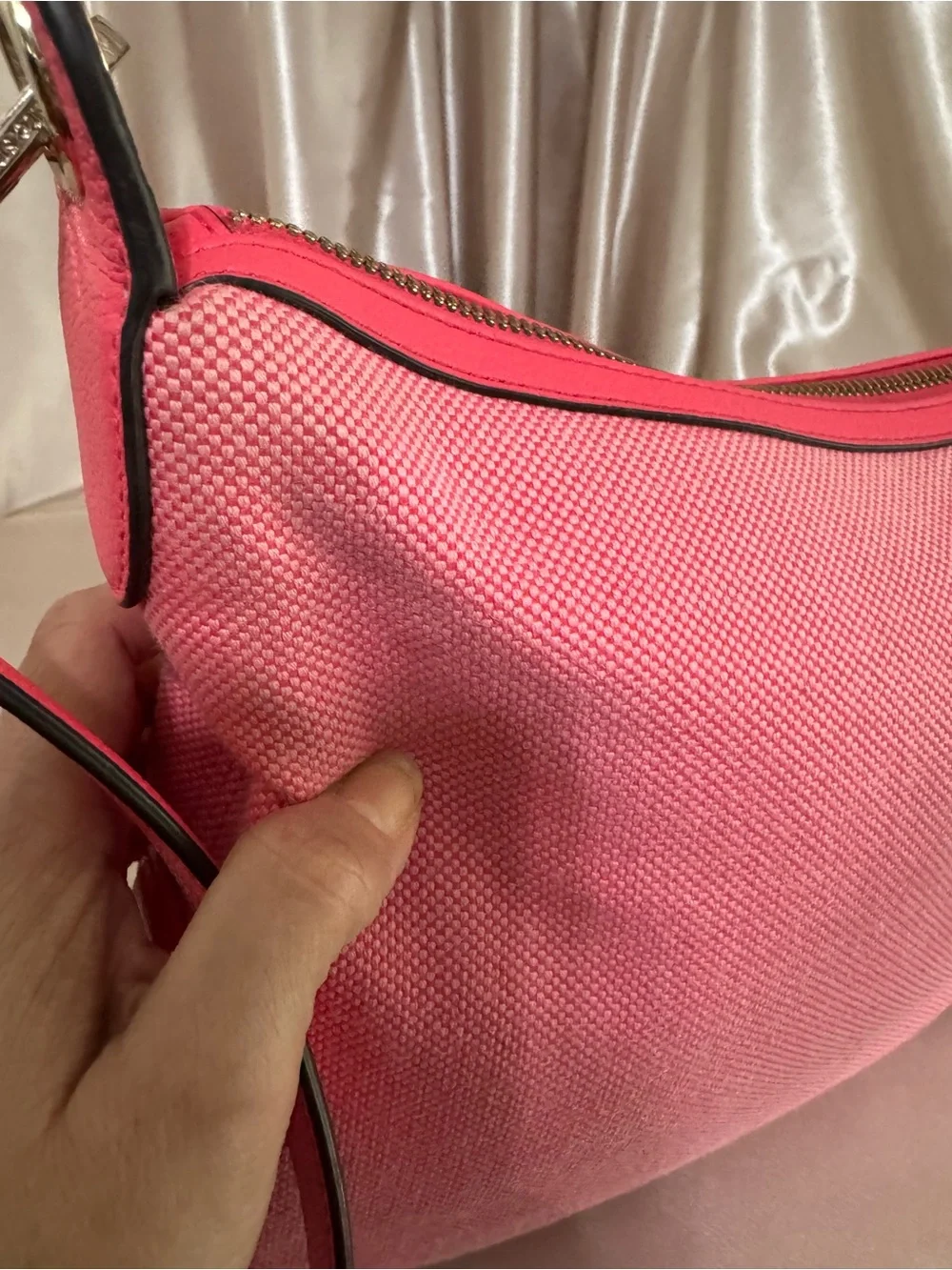 Kate Spade  Rosie in pink canvas crossbody bag
